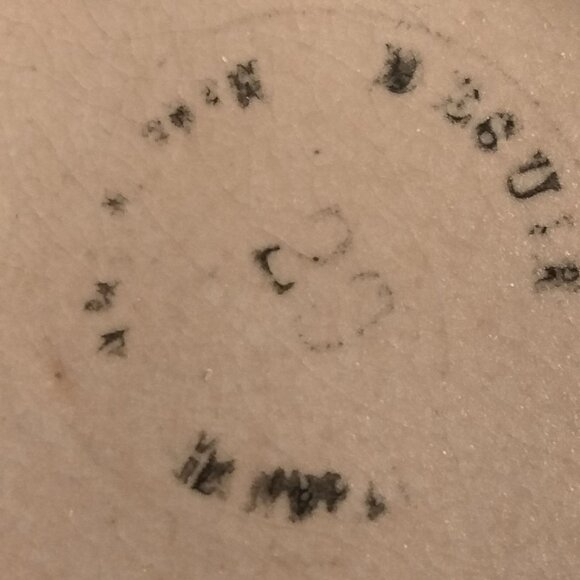 Italian Folk Pottery Pot Blue Yellow Flower Signed Hand Painted Ceramic Floral - Picture 7 of 8